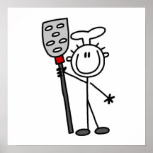 Chef With Spatula Print