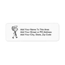 Chef With Spoon Return Address Label