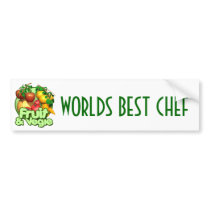 Chef-Worlds Best Bumper Sticker bumper stickers by forbes1954 Chef-Worlds Best Bumper Sticker bumper stickers