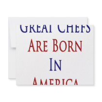 Chefs Are Born In America invitations by Supernova23 Chefs Are Born In America invitations