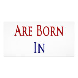 Chefs Are Born In America Personalized Photo Card