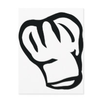 chefs head chef cook head postcards