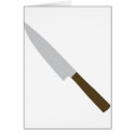 chefs kitchen knife icon cards