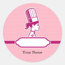 Chef's Personalized Large Labels Sticker