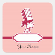 Chef's Personalized Large Labels Stickers