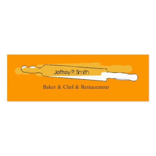Chefs Rolling Pin Business Card Templates (front side)