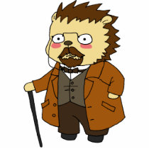 Chekhov hedgehog desk sculpture photo cut out