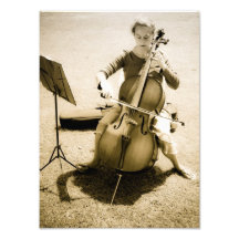 Chello Player Photo Print