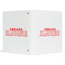 Chelsea Alabama City Design 3 Ring Binder