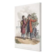 Chelsea Pensioners, Cavalry and Infantry, from 'Co Canvas Print