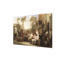 Chelsea Pensioners Receiving the Gazette Announcin Gallery Wrap Canvas