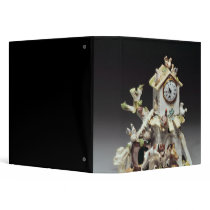Chelsea porcelain farmyard clock case vinyl binder