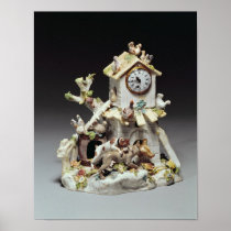 Chelsea porcelain farmyard clock case posters