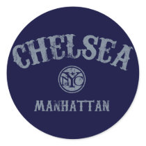 Chelsea Round Stickers