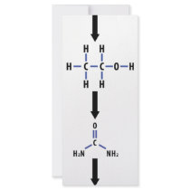 chemical alcohol to urea icon full color rack card
