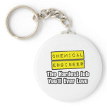 Chemical Engineer...Hardest Job You'll Ever Love Key Chains