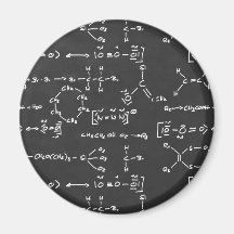 Chemical formula writing fridge magnets