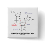 Chemical Structure Of RNA (Molecular Structure) Pinback Button