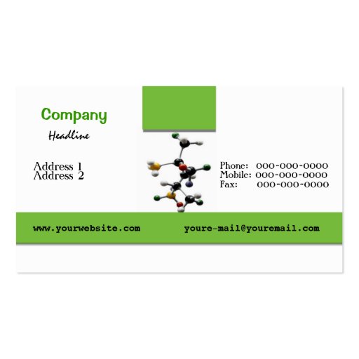 Chemist Business Card (front side)