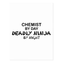 Chemist Deadly Ninja by Night Postcards