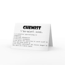 Chemist Definition Greeting Cards