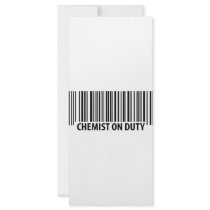 chemist on duty icon rack cards