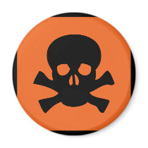 chemist skull sign magnets