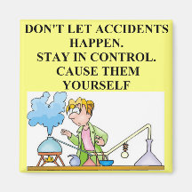 chemistry accidents fridge magnets