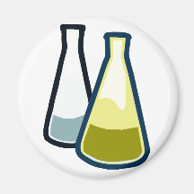 Chemistry Beakers Fridge Magnets