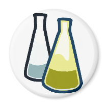 Chemistry Beakers Fridge Magnets