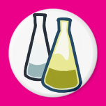 Chemistry Beakers Fridge Magnets