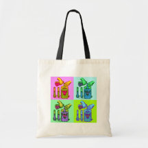 Chemistry Displacement Pop Art Canvas Bag