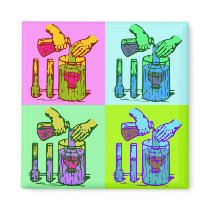 Chemistry Displacement Pop Art Magnet