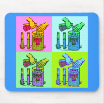 Chemistry Displacement Pop Art Mouse Pads