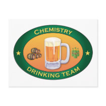 Chemistry Drinking Team postcards by busybrain Chemistry Drinking Team postcards