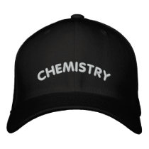 Chemistry embroidered hats by ScienceHats Chemistry embroidered hats