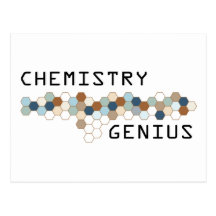 Chemistry Genius Post Card