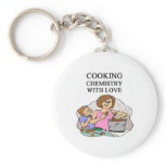 chemistry is cooking keychain