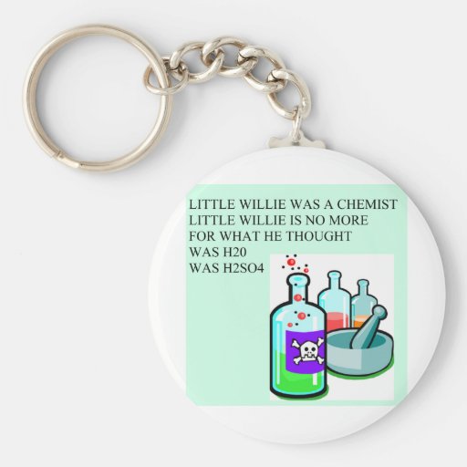 chemistry little willie rhyme keychains