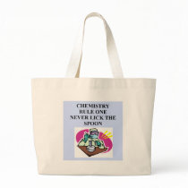 chemistry: never lick the spoon canvas bags