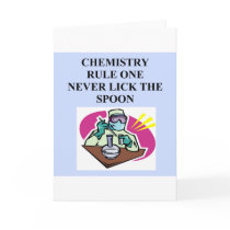 chemistry: never lick the spoon cards