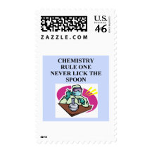 chemistry: never lick the spoon postage stamps