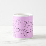 chemistry of tea and coffee in pink coffee mug
