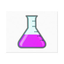 Chemistry Science Beaker Gallery Wrap Canvas
