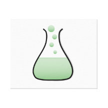 Chemistry Science Beaker Stretched Canvas Print