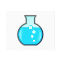 Chemistry Science Beaker Stretched Canvas Print