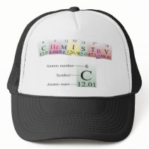 Chemistry Spelled with elements Hat