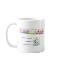 Chemistry Spelled with elements Coffee Mugs