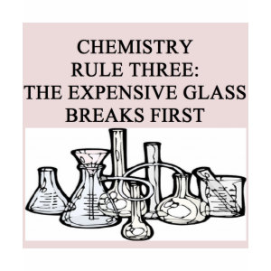Chemistry Rule 3: The Expensive Glass Breaks First