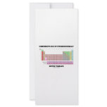 Chemists Do It Periodically With Tables Customized Rack Card